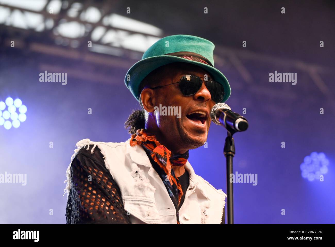 Camden Town, London, Großbritannien. September 2023. Corolyn Griffey, Jeffrey Daniel, Howard Hewett of the Shalamar ist eine US-amerikanische R&B- und Soul-Band, die beim Camden Music Festival in London auftritt. Kredit: Siehe Li/Picture Capital/Alamy Live News Stockfoto