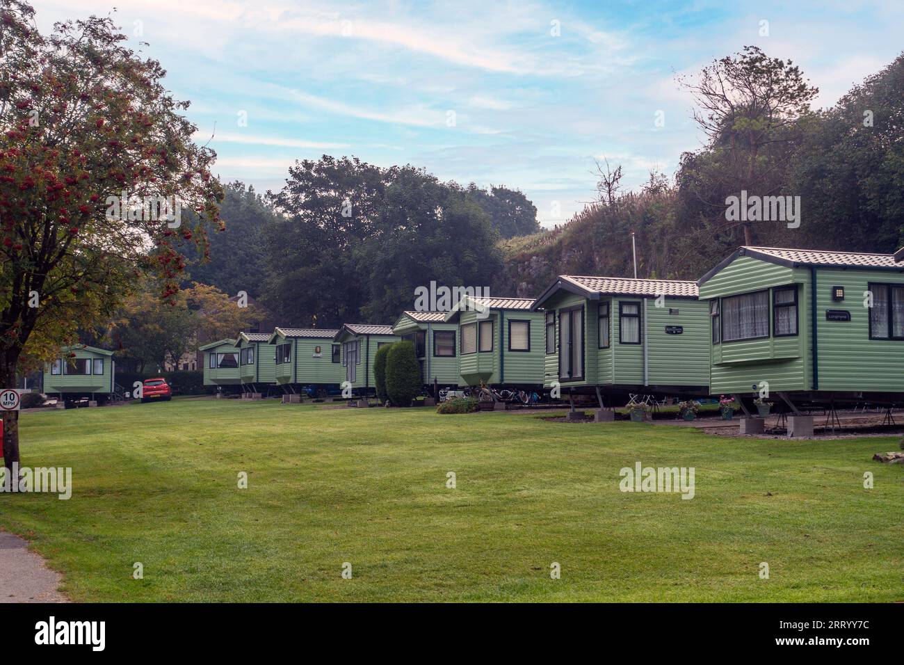 Limone Tree Park, Holiday Park, Dukes Drive, Buxton, Derbyshire, England Stockfoto