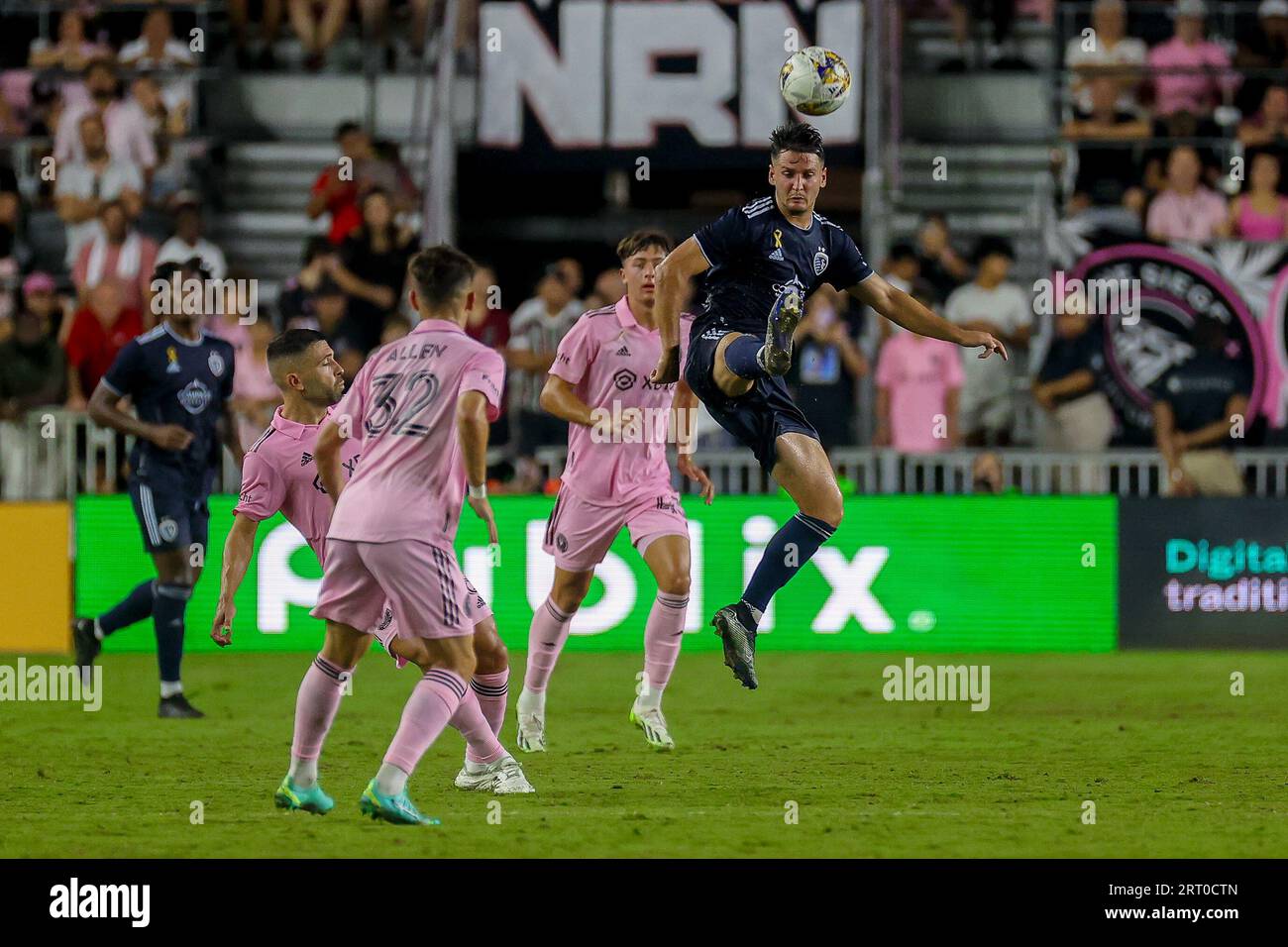 Florida, USA, 9. September 2023, Inter Miami CF gegen Sporting Kansas City City, MLS, Ergebnis: Inter Miami 3 Sporting KC 2. Quelle: CHRIS ARJOON/Alamy Live News Stockfoto