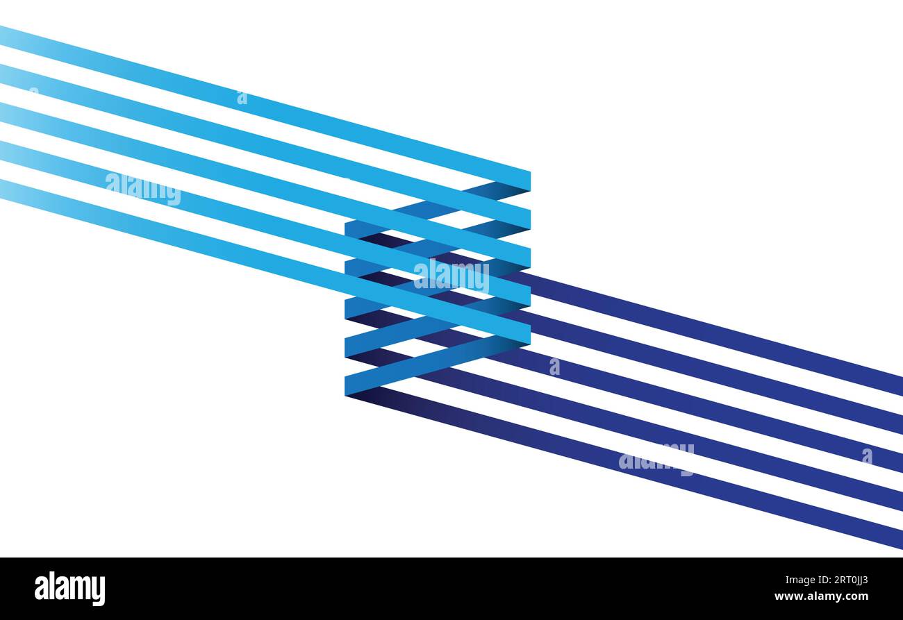 Schräg geneigte kreative Linien abstrakter Hintergrund Stock Vektor
