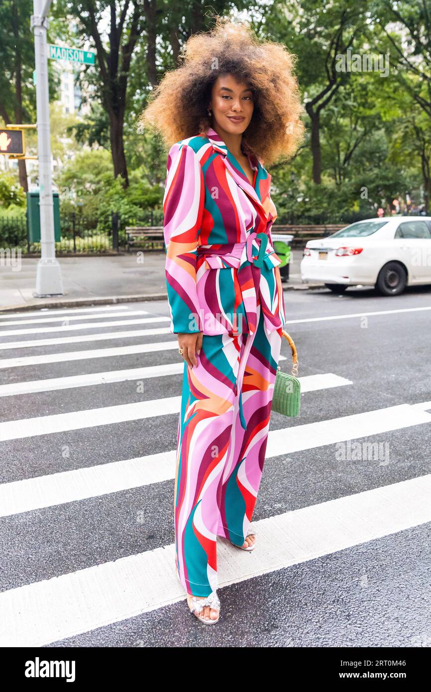 Raissa Santana besucht die PatBo Fashion Show während der New York Fashion Week: The Shows in der 11 Madison Ave am 09. September 2023 in New York City. Quelle: Brasilien Photo Press/Alamy Live News Stockfoto