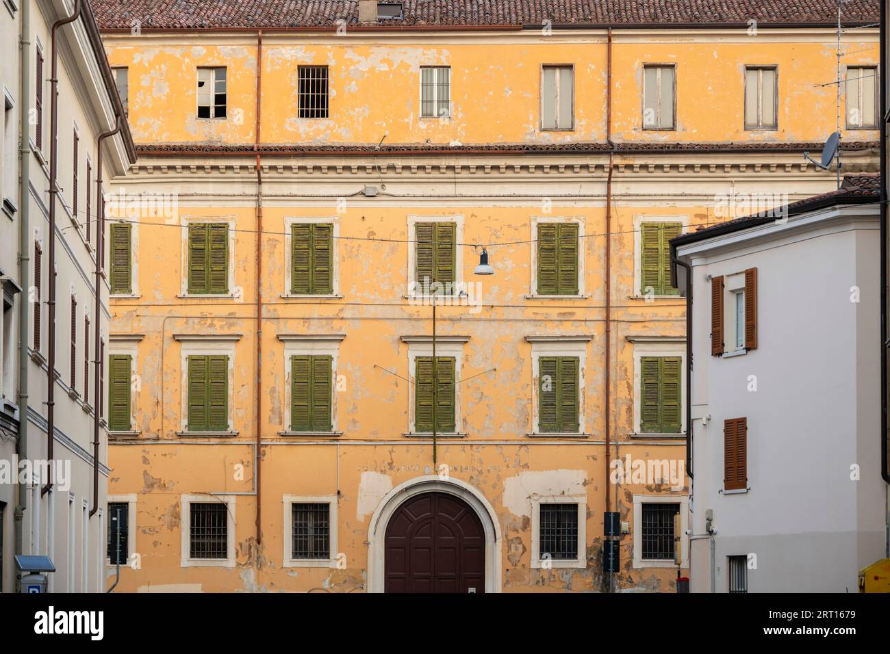 Blick auf die italienische Stadt Brescia in der Lombardei Stockfoto