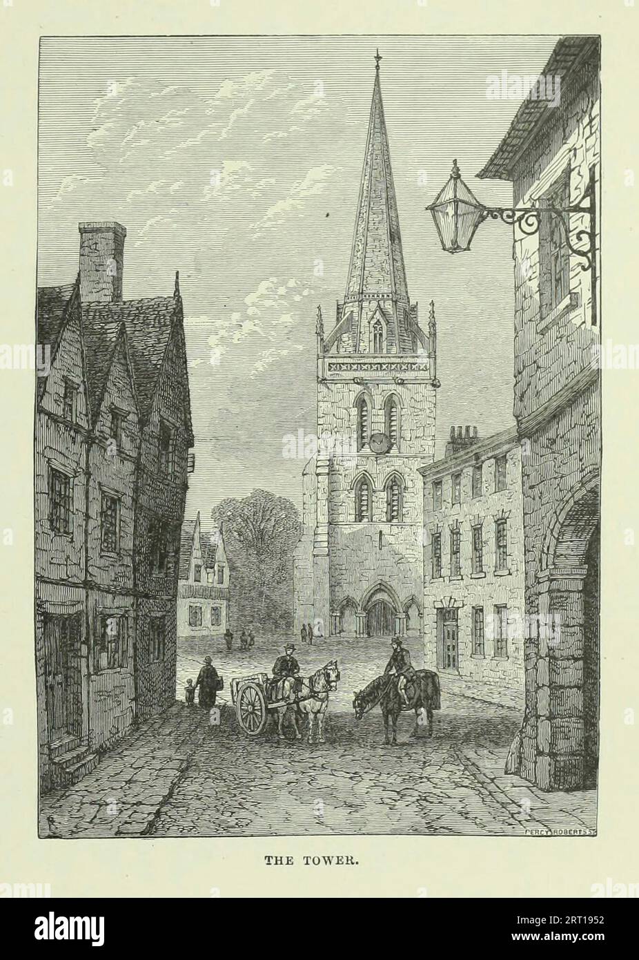 Die Tower St. Helen's, Abingdon aus dem Buch Cathedrals, Abbeys and Churches of England and Wales : Descriptive, Historical, Pictorial von Bonney, T. G. (Thomas George), 1833-1923; Publisher London : Cassell 1890 Stockfoto