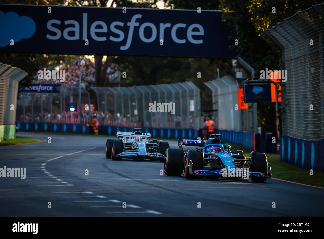 MELBOURNE, AUSTRALIEN, 9. APRIL: Fernando Alonso aus Spanien fährt die Nummer 14 Alpine F1 A522 Renault während des Qualifyings beim Australian Grand 2022 Stockfoto