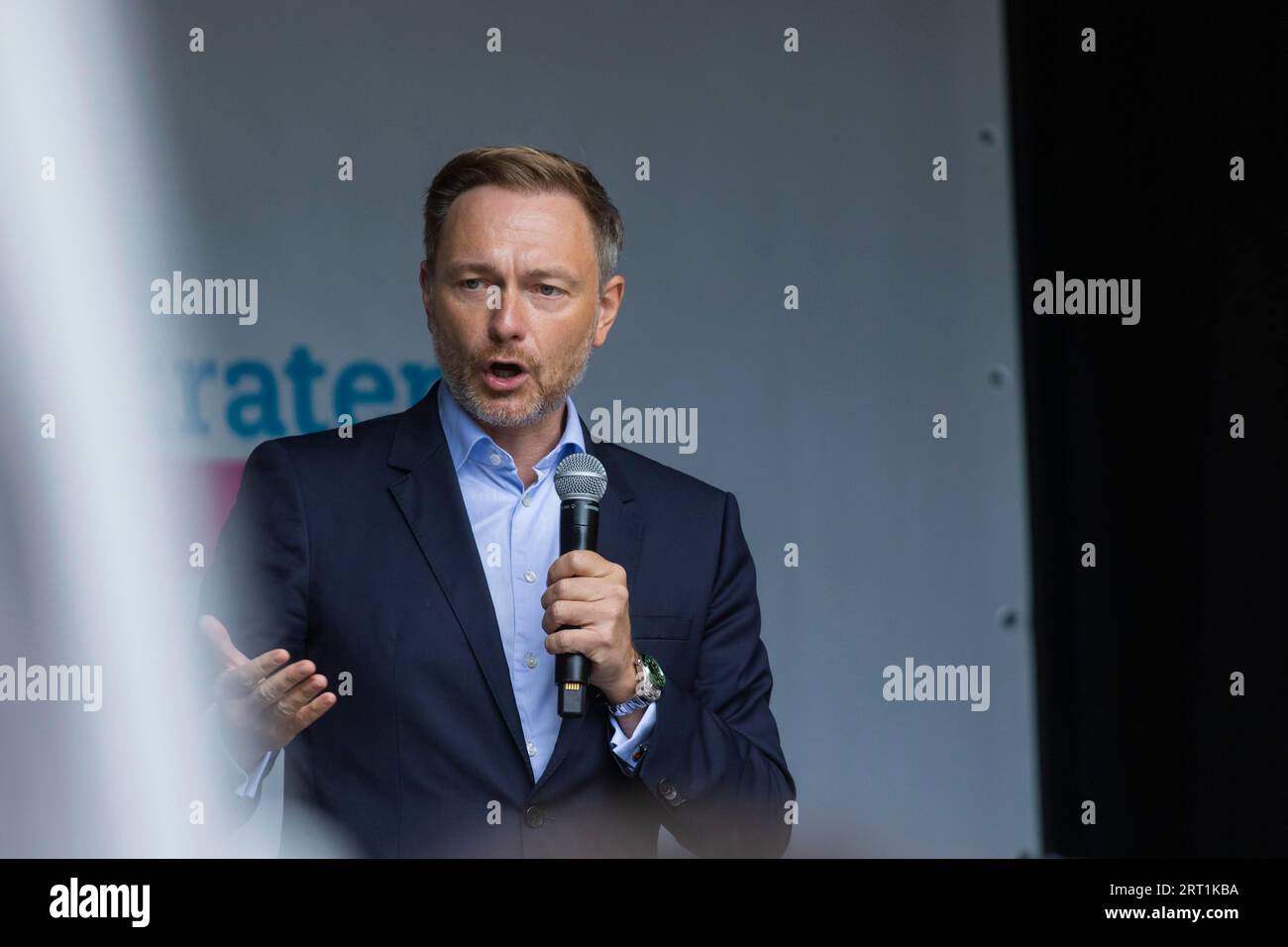 Christian Wolfgang Lindner ist ein deutscher Politiker der Freien Demokratischen Partei und seit dem 7. Dezember 2013 der vierzehnte Bundesvorsitzende seit dem ITS Stockfoto