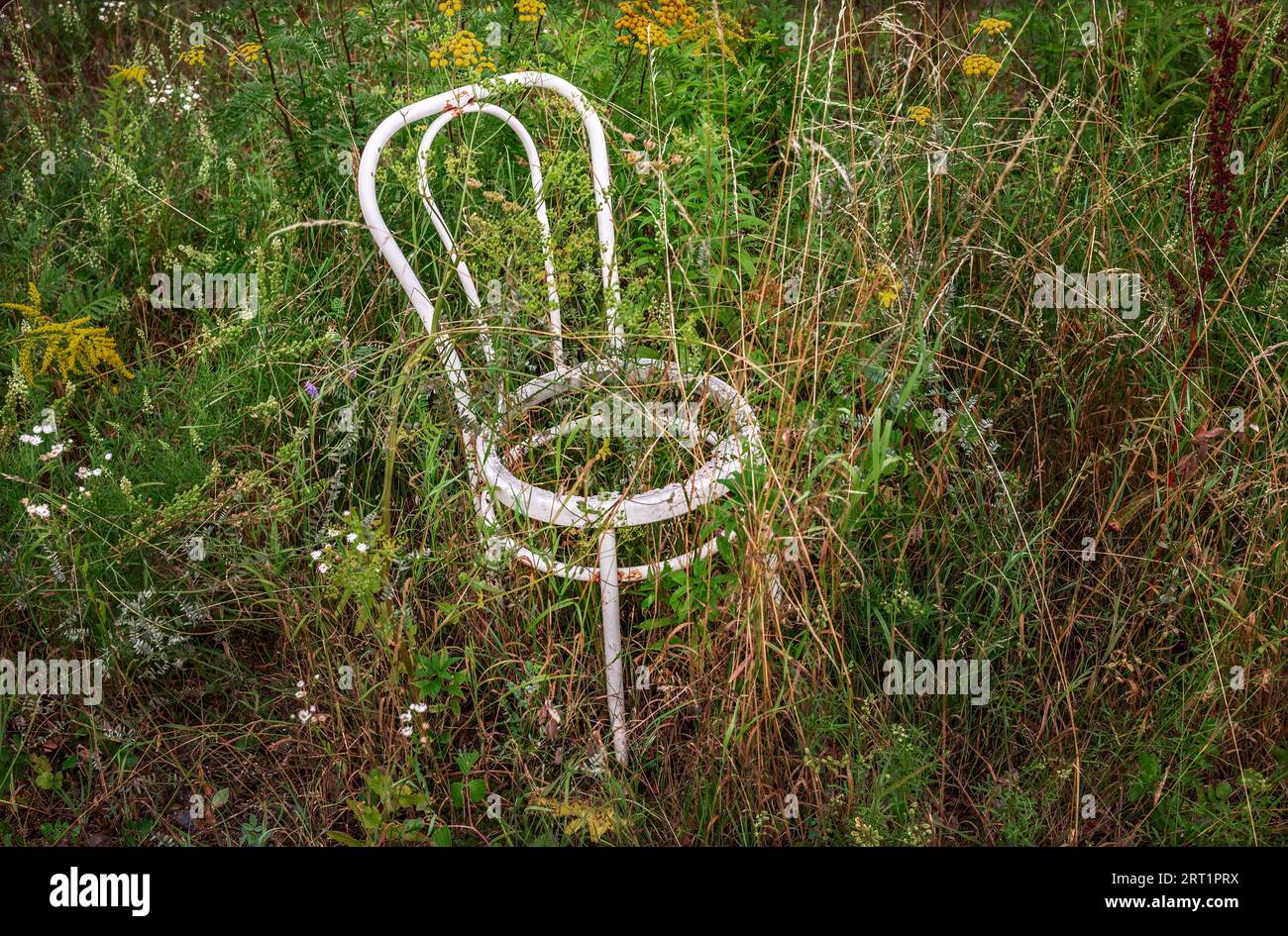 Der vergessene Stuhl Stockfoto