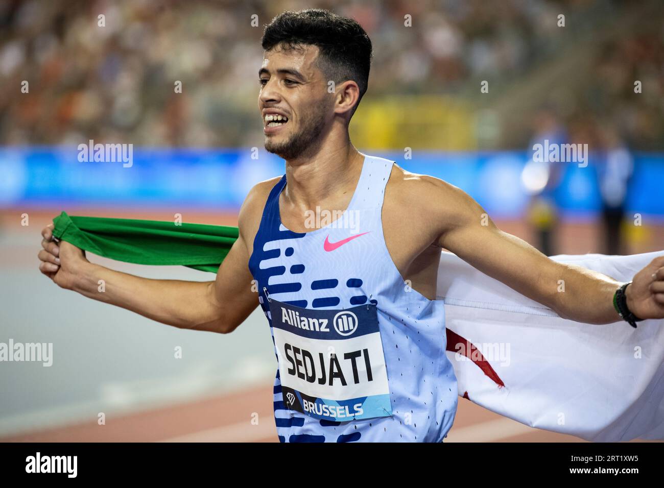 Djamel Sedjati aus Algerien, der am 9. September 20 im Allianz Memorial Van Damme im King-Baudouin-Stadion in Brüssel in der 800-Meter-Runde der Männer antritt Stockfoto