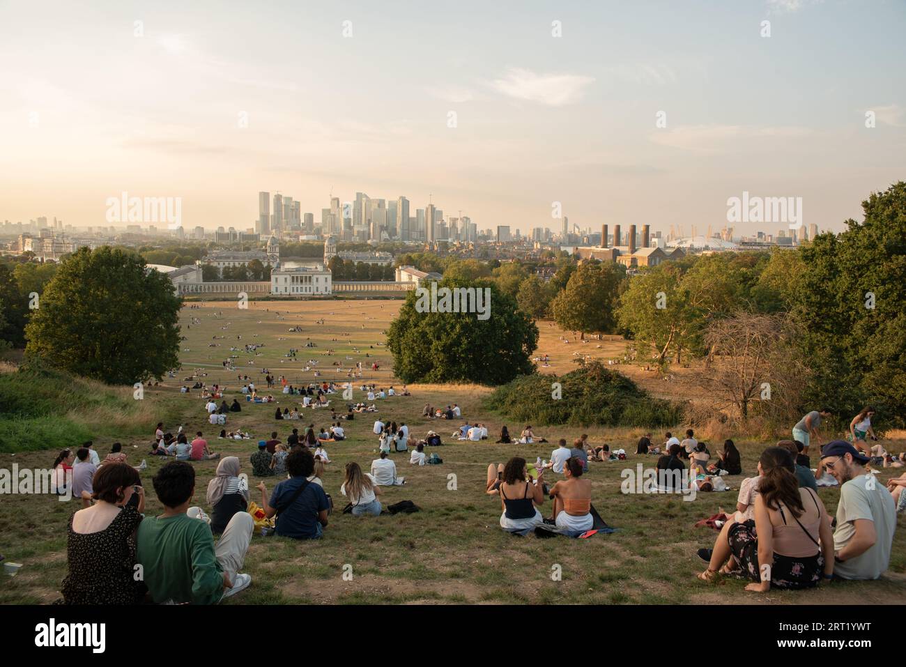 London, Großbritannien. . September 2023. Londoner genießen die Aussicht vom Greenwich Park an diesem Wochenende. Cristina Massei/Alamy Live News Stockfoto