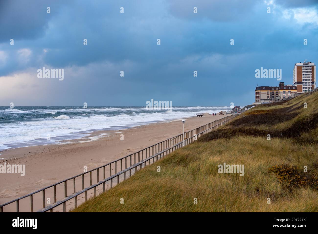 Sturmtief Hermine vor der Insel Sylt Stockfoto