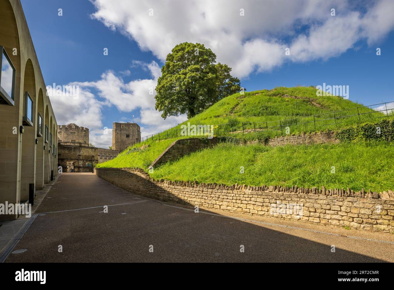 Der Castle Mound in Oxford Castle, Oxfordshire, England Stockfoto