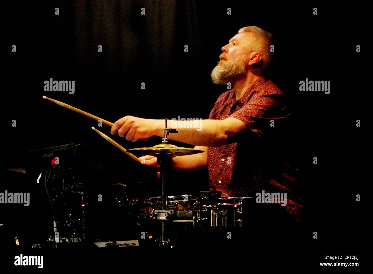 Eric Young, Aaron Liddard Quintet, Urdict Jazz Club, Brighton, East Sussex, 25. März 2023. Stockfoto