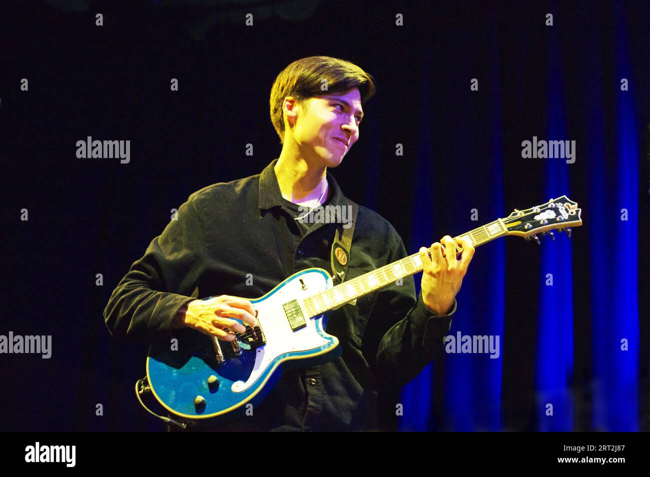 Jamie Leeming, Jamie Leeming Quintett, Ropetackle Arts Centre, Shoreham by Sea, West Sussex, Februar 2023. Stockfoto