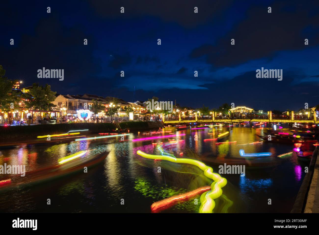 Das berühmte Hoi an Full Moon Laternen Festival in Vietnam Stockfoto