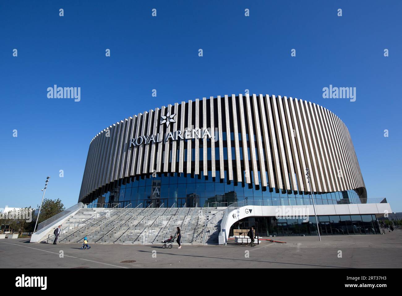 Kopenhagen, Dänemark, 23. Mai 2018: Royal Arena, eine neue Mehrzweckhalle für Sportveranstaltungen und Konzerte Stockfoto