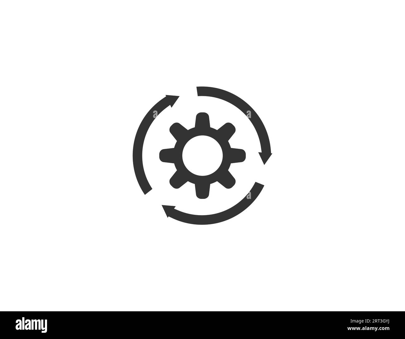 Agile Entwicklung, Plansymbol. Vektorillustration. Stock Vektor