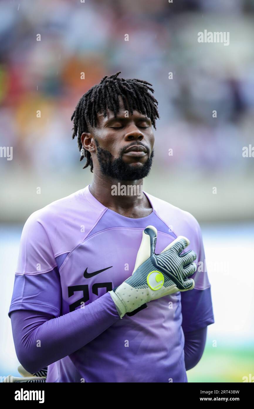 Akwa Ibom, Nigeria. 10. September 2023. Nigeria gegen Sao Tomé, Qualifikation für den CAF African Cup of Nations. Victor Modo: Victor Modo/Alamy Live News Stockfoto