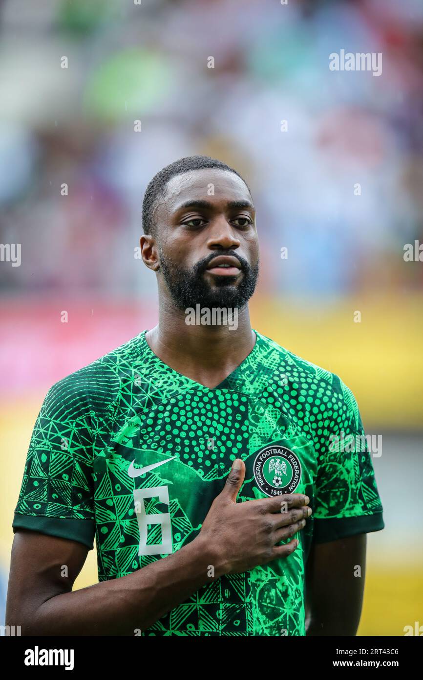 Akwa Ibom, Nigeria. 10. September 2023. Nigeria gegen Sao Tomé, Qualifikation für den CAF African Cup of Nations. Victor Modo: Victor Modo/Alamy Live News Stockfoto