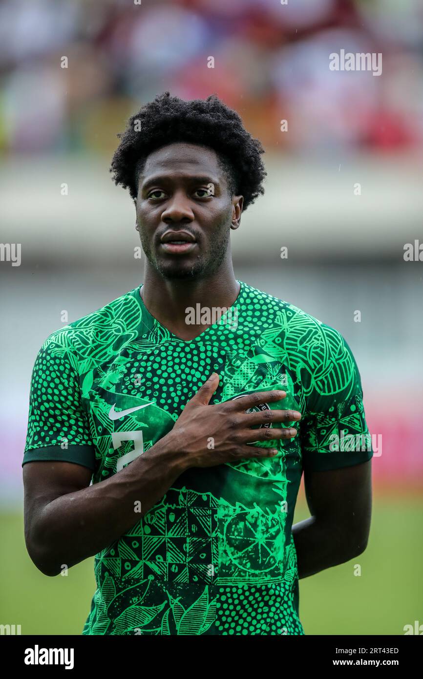 Akwa Ibom, Nigeria. 10. September 2023. Nigeria gegen Sao Tomé, Qualifikation für den CAF African Cup of Nations. Victor Modo: Victor Modo/Alamy Live News Stockfoto