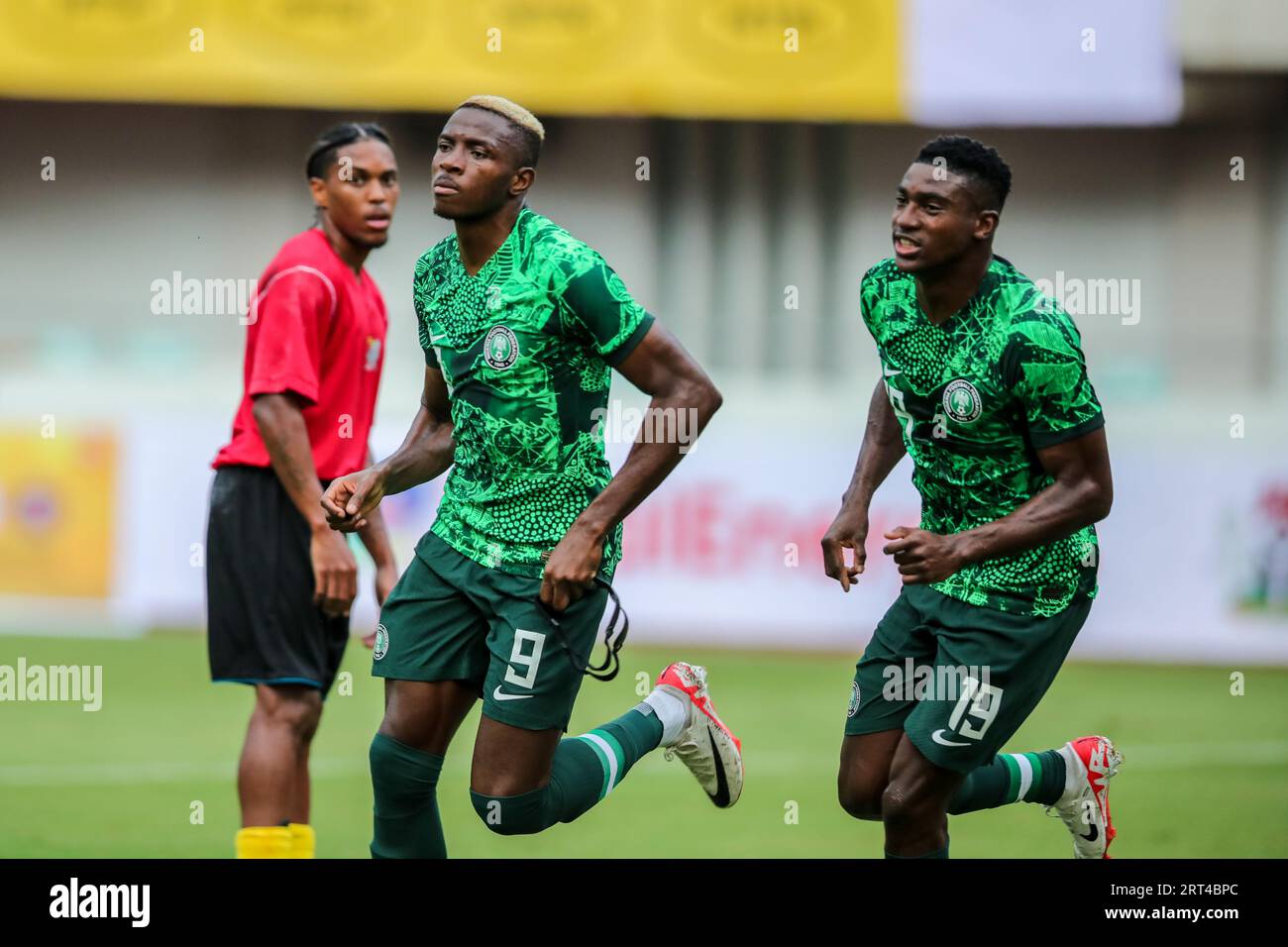 Akwa Ibom, Nigeria. 10. September 2023. Nigeria gegen Sao Tomé, Qualifikation für den CAF African Cup of Nations. Victor Modo: Victor Modo/Alamy Live News Stockfoto