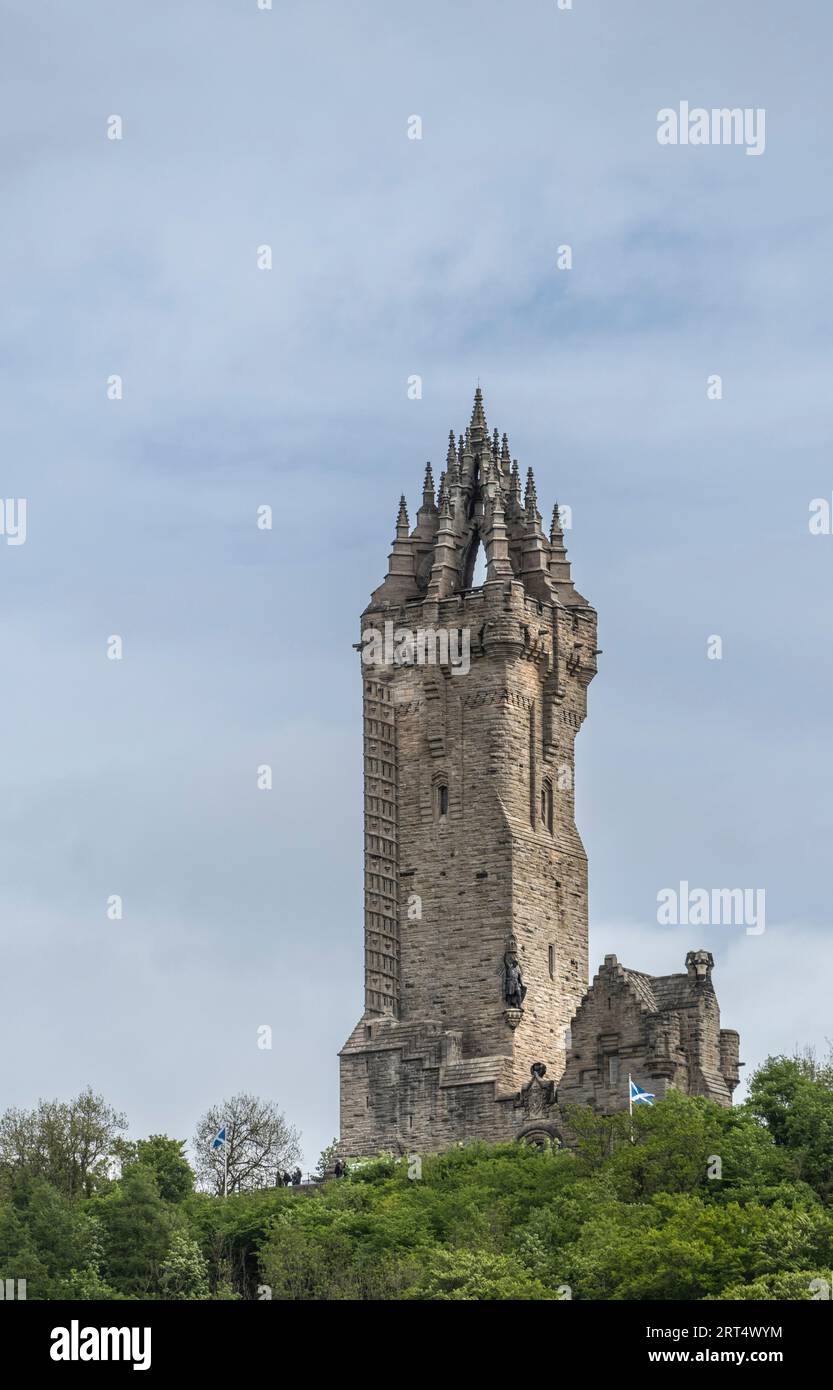 National Wallace Monument in der Nähe von Stirling Scotland Stockfoto