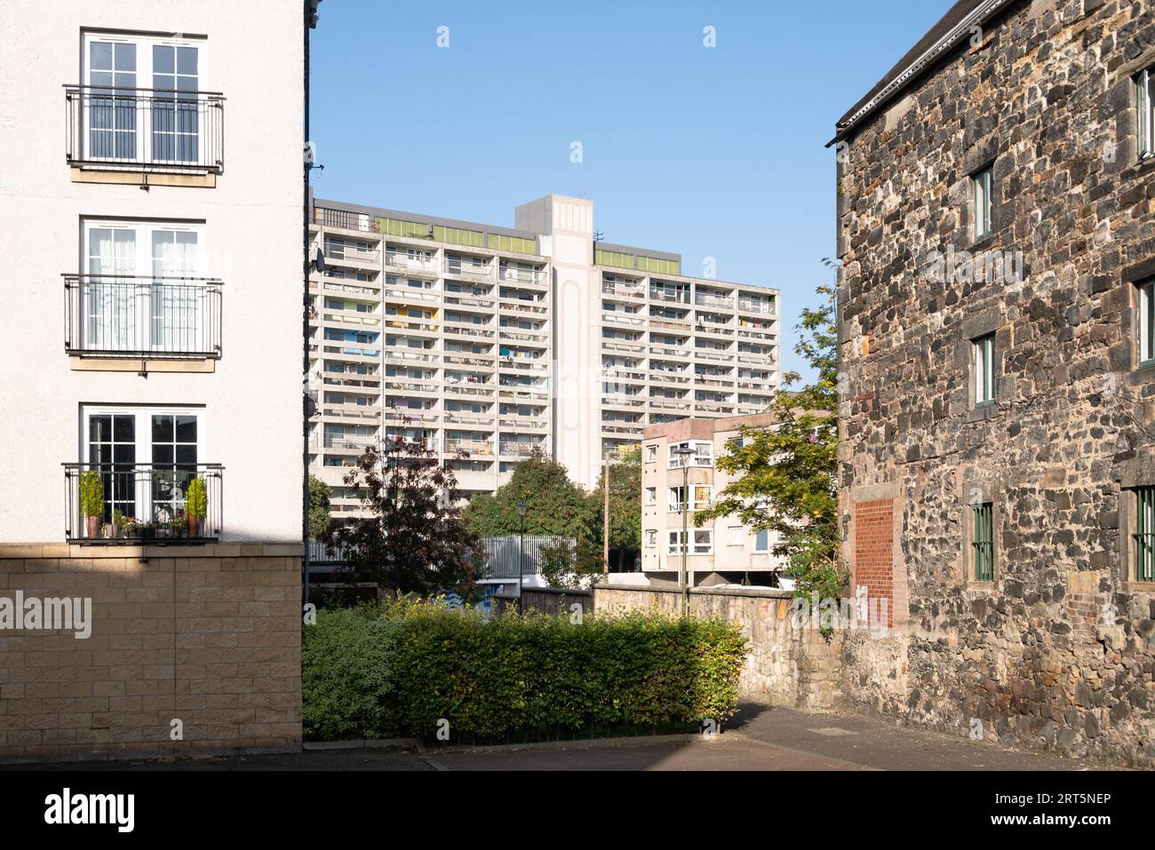 Edinburgh, Schottland, Großbritannien - Linksview House von Alison & Hutchison & Partners Stockfoto