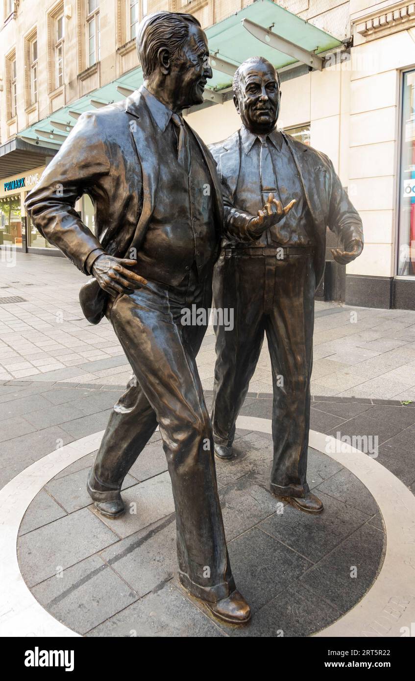 Die Statue der Brüder Moores in der Church Street in Liverpool Stockfoto