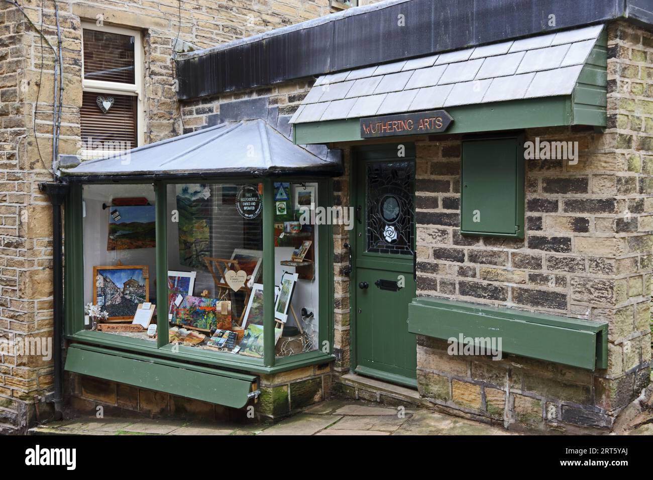 Wuthering Arts Shop, Haworth Stockfoto