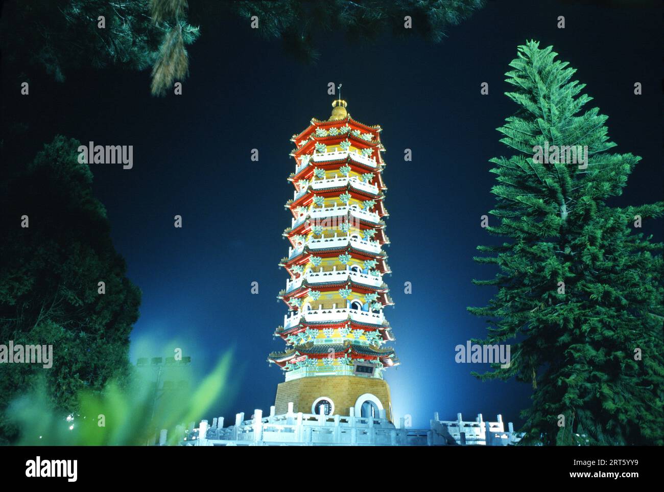 Tzuen-Pagode in der Nähe des Sonne-Mond-Sees Stockfoto