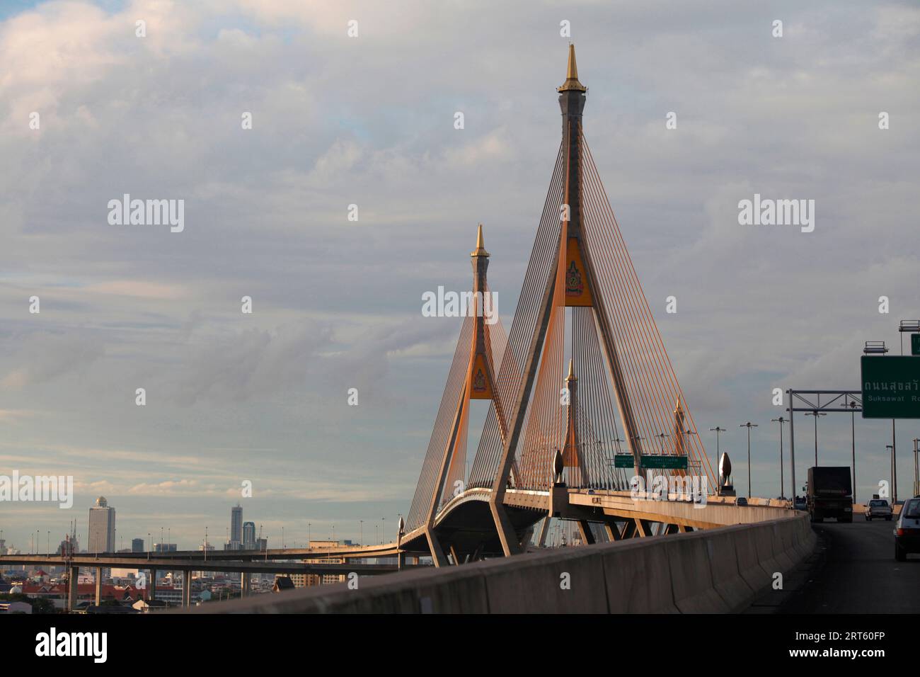 Brücke Rama VIII, Bangkok Thailand. Stockfoto