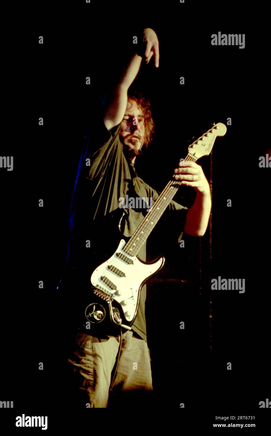 Bologna Italien 2000-09-02: Trey Spruance Gitarrist von Mr. Bungle während des Live-Konzerts auf dem Independent Days 2000 Festival Stockfoto