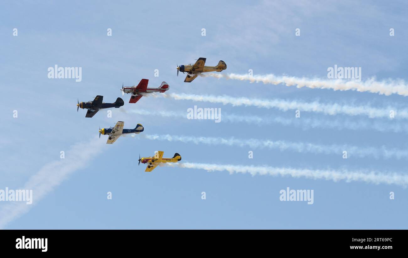 Torre del Mar, Málaga, Spanien, 10. September 2023. Internationale Flugschau Stockfoto