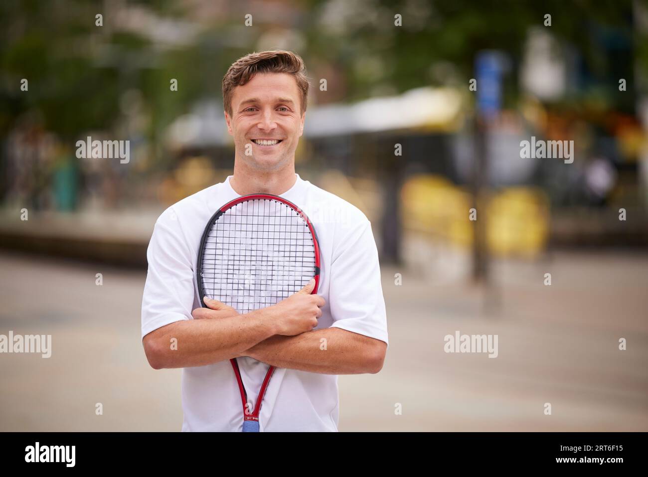 Liam Broady Tennisstar aus Stockport Stockfoto