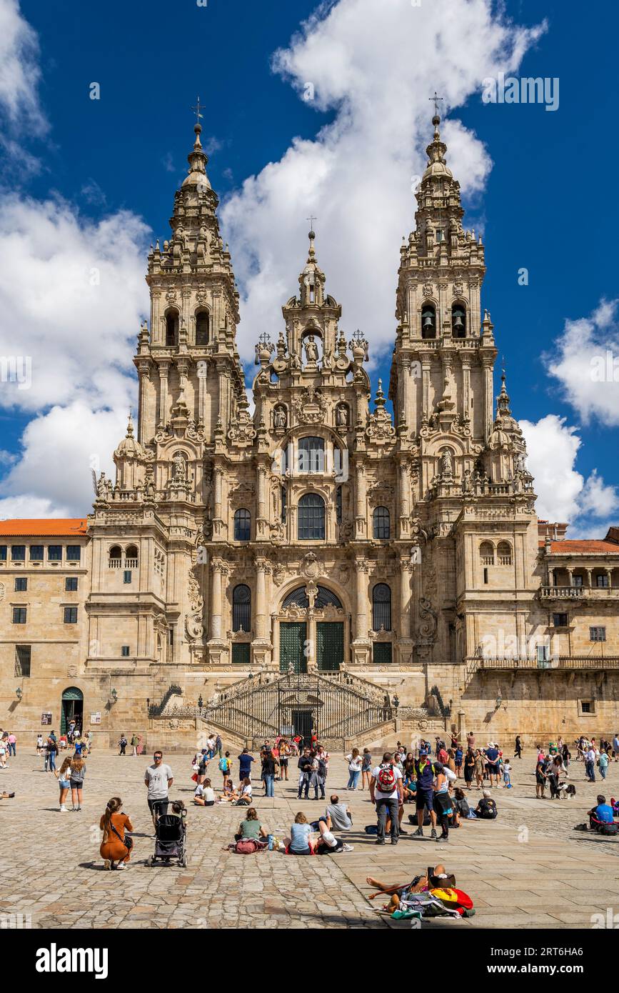 Kathedrale, Santiago De Compostela, Galicien, Spanien Stockfoto