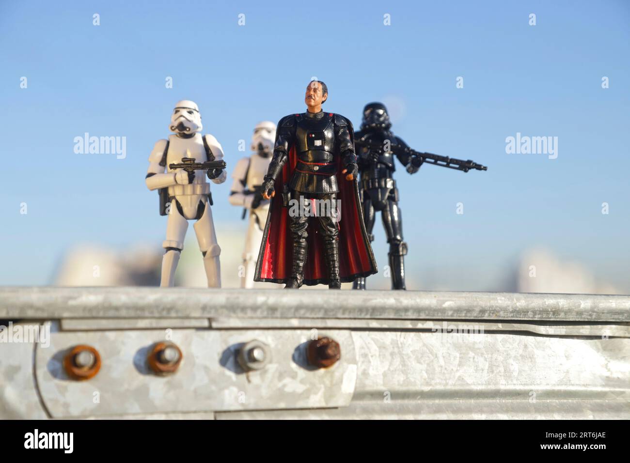 fotografía de juguetes con figuras de Acción de la saga de Starwars Stockfoto