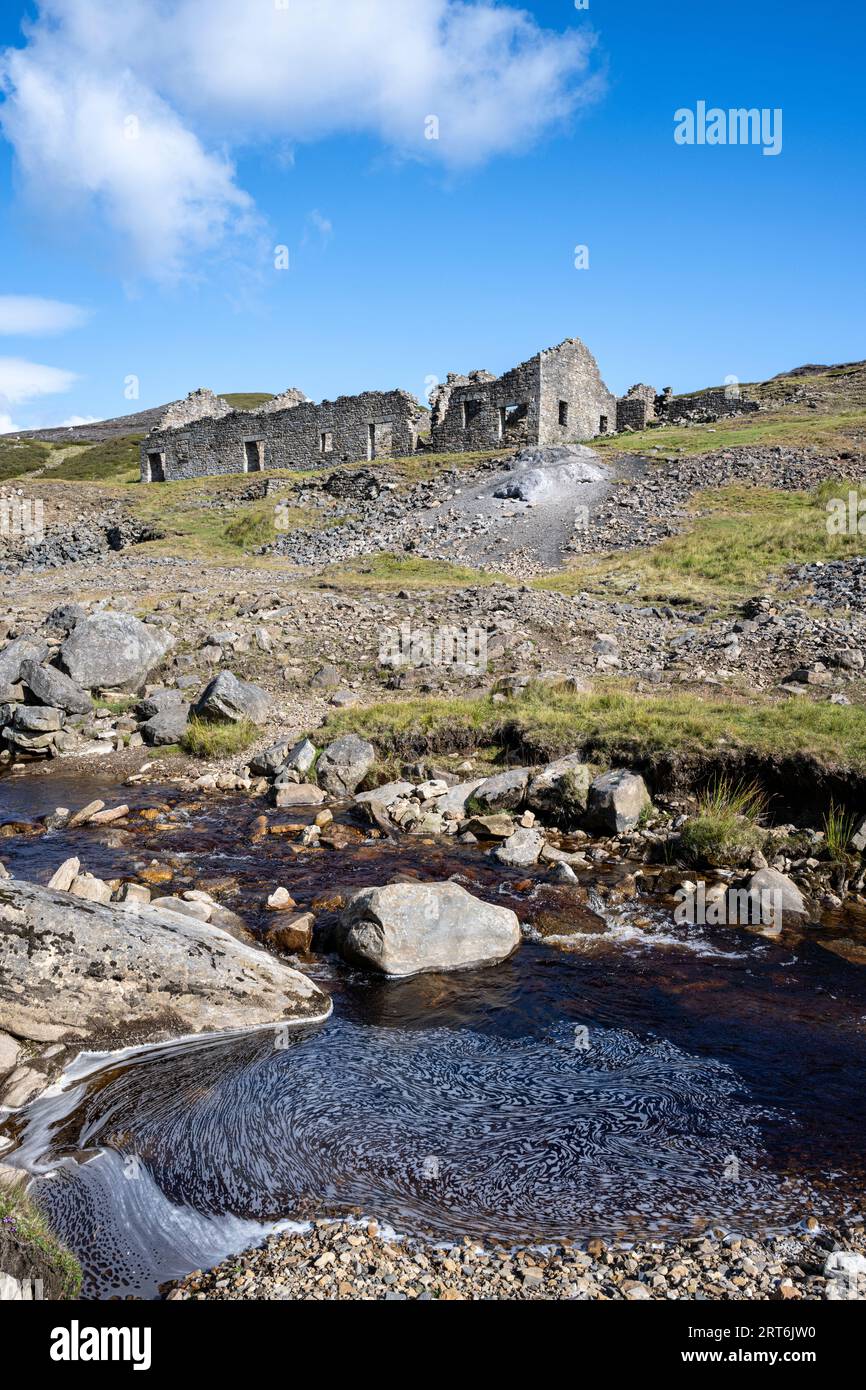 Geben Sie die Bleischmelzmühle in Swaledale auf Stockfoto