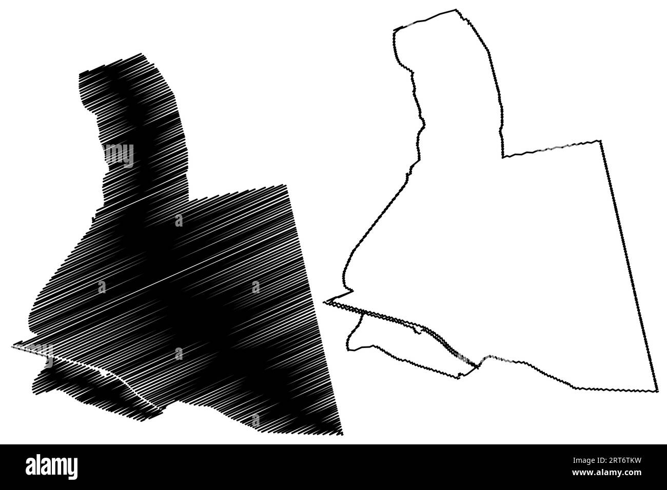 Gemeinde Dongen (Königreich der Niederlande, Holland, Nordbrabant oder Provinz Noord-Brabant) Kartenvektordarstellung, Scribble-Skizze Dongen-Karte Stock Vektor