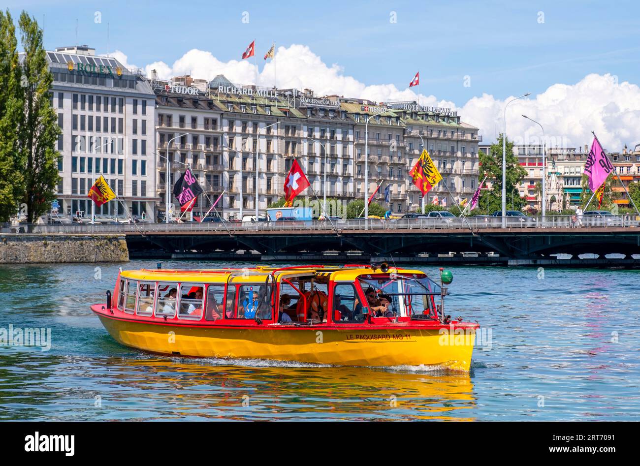 Seereise, Genfersee, Genf, Schweiz Stockfoto