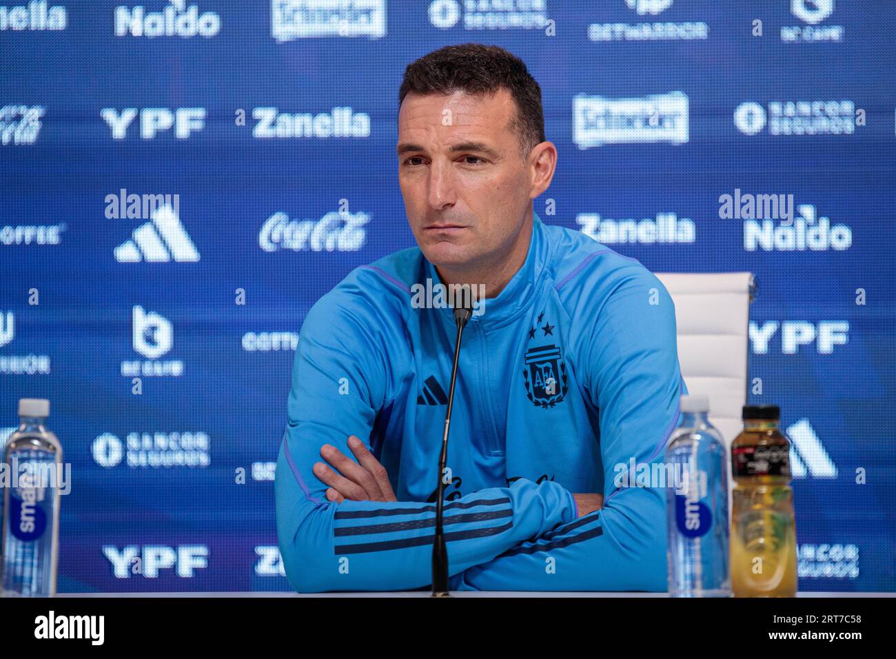 Pressekonferenz von Lionel Scaloni Stockfoto