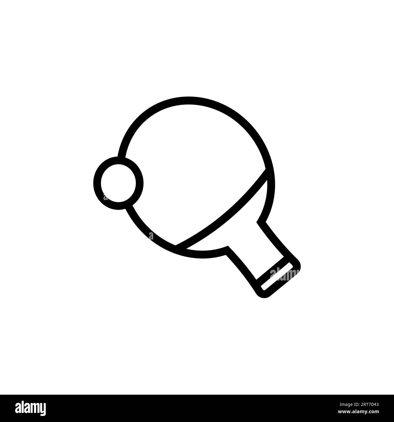 Tischtennis-Symbol-Illustration. Symbol für Sport. Symbolstil für Modellstruktur. Einfache Vektorkonstruktion bearbeitbar Stock Vektor