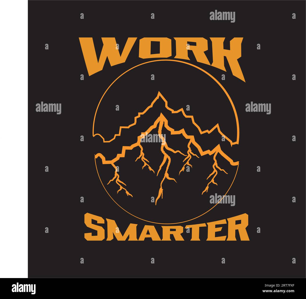 Dunkles T-Shirt-Design für Abenteuer Stock Vektor