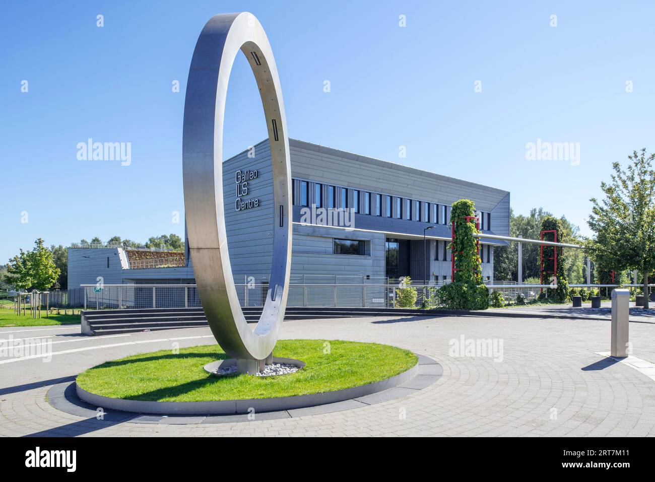Galileo ILS Centre im GALAXIA European Space Applications Park in Transinne, Libin, Luxemburg, Wallonien, Belgien Stockfoto