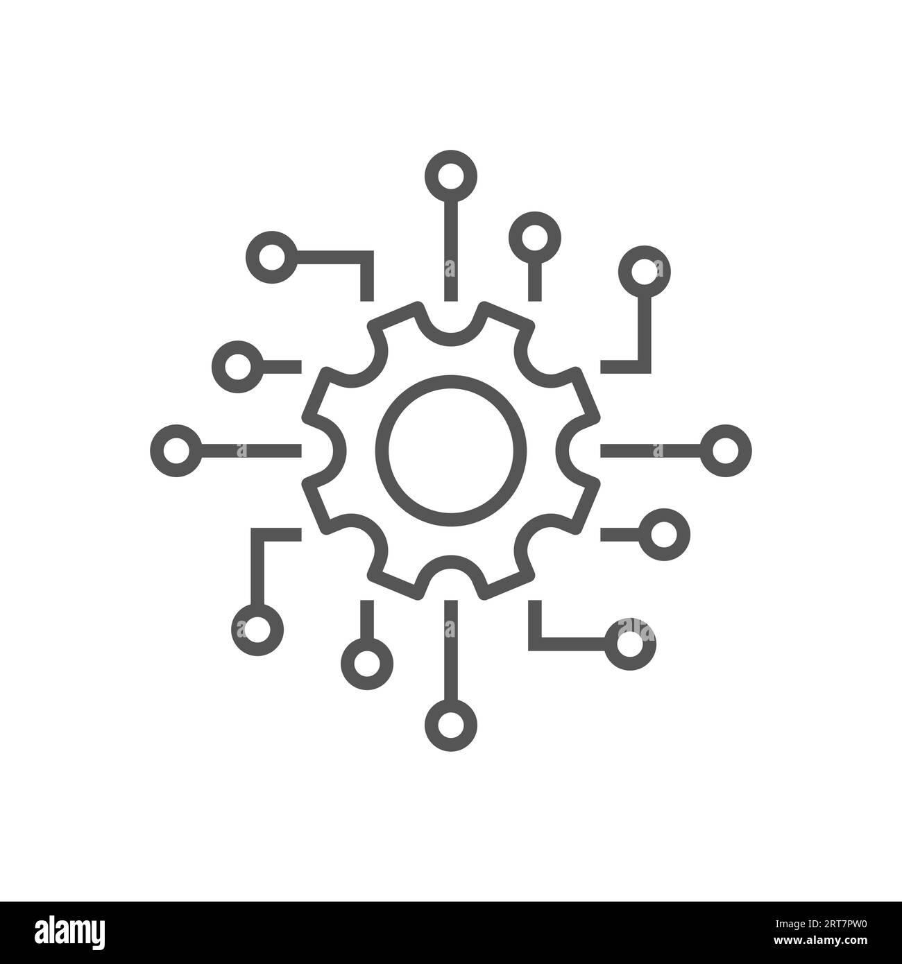 Symbol für Business Intelligence Vector Liner. Perfekter Vektor. Bearbeitbarer Stoke Stock Vektor