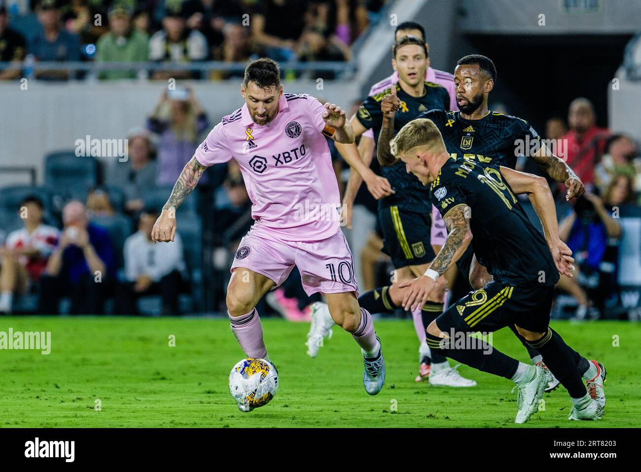 Los Angeles, USA. September 2023. Lionel Messi (10) von Inter Miami CF beim MLS-Spiel zwischen Los Angeles FC und Inter Miami CF im BMO-Stadion in Los Angeles. Stockfoto