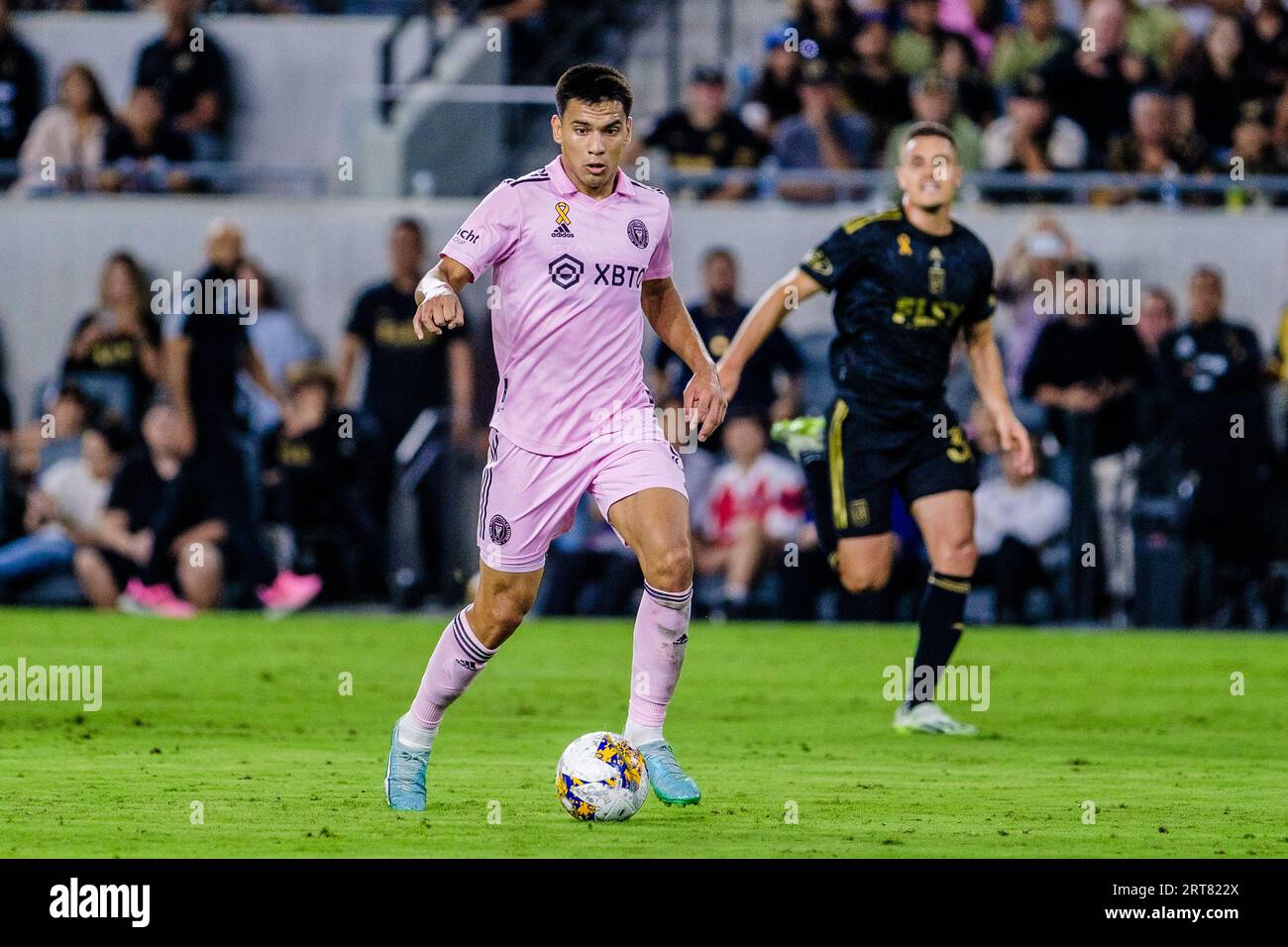 Los Angeles, USA. September 2023. Diego Gomez (8) von Inter Miami CF beim MLS-Spiel zwischen Los Angeles FC und Inter Miami CF im BMO-Stadion in Los Angeles. Stockfoto