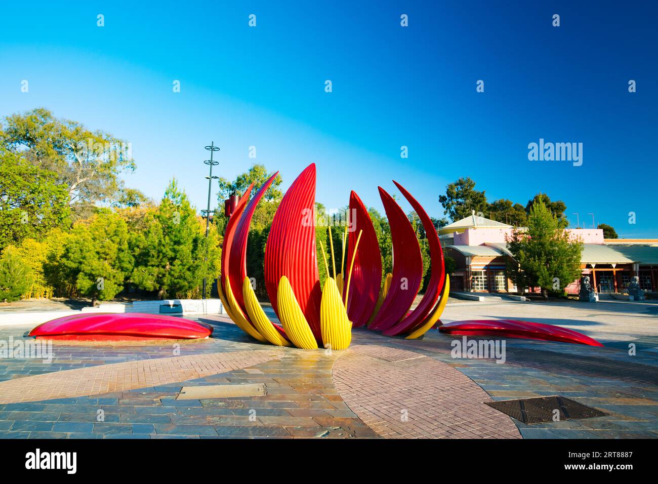 Bendigo, Australien, 15. Oktober 2017: Bendigo Chinese Gardens Reserve und Golden Dragon Museum in Bendigo, Victoria, Australien Stockfoto