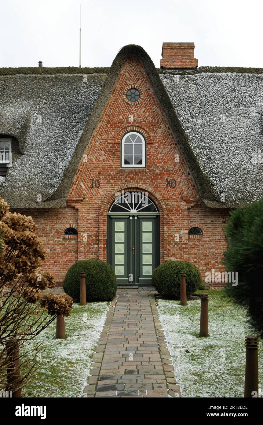Friesisches Haus auf Sylt Stockfoto