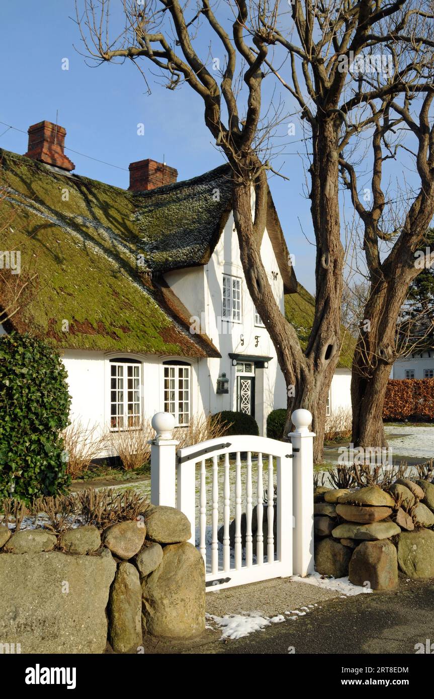 Friesisches Haus auf Sylt Stockfoto
