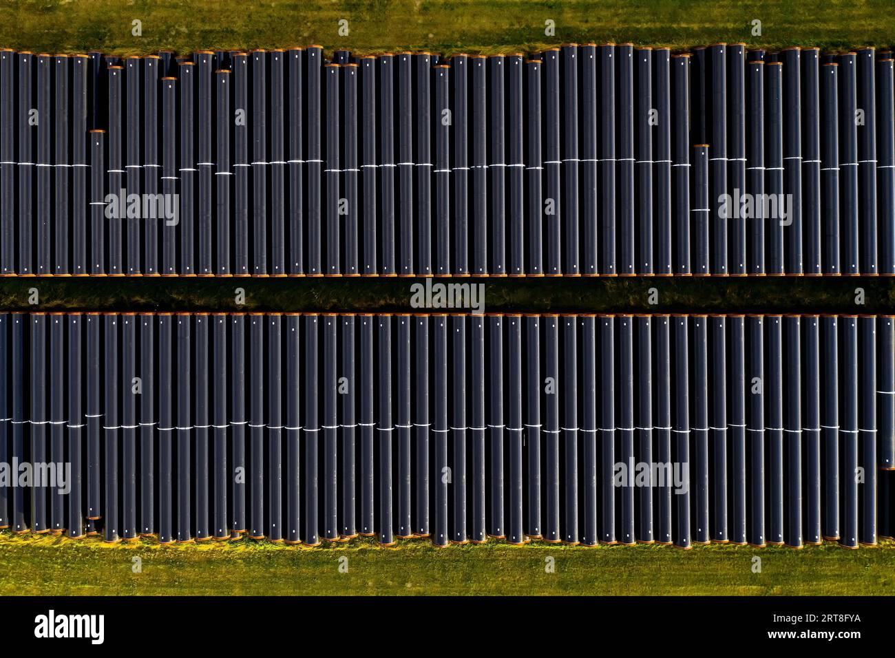 Neue Gasleitungen für das Nord Stream-Projekt Stockfoto