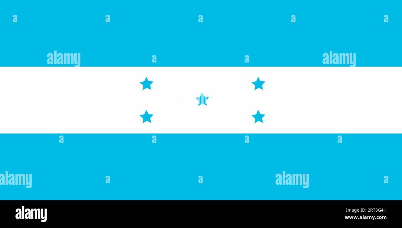 Honduras Flagge Hintergrund Vektor Illustration. Nationalflagge. Honduras Nationalflagge Symbol des Patriotismus. Symbol für die Landesflagge. Stock Vektor