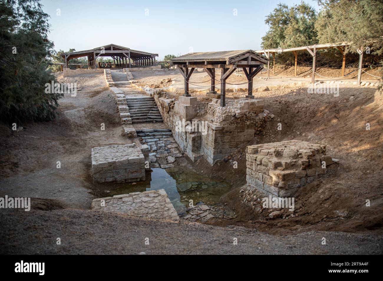 Taufstätte Bethany jenseits des Jordans, Al-Maghtas, Jordanien Stockfoto